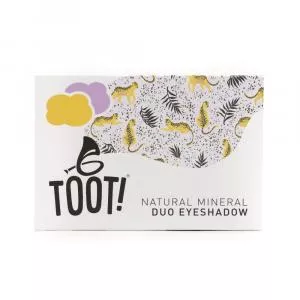 TOOT! Minerale oogschaduw duo goudgeel en paars - Cheetah (4,6 g) - zacht voor gevoelige huid