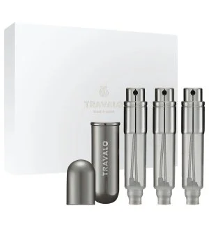Travalo Classic navulbare parfumverstuiver 3x5 ml Titanium