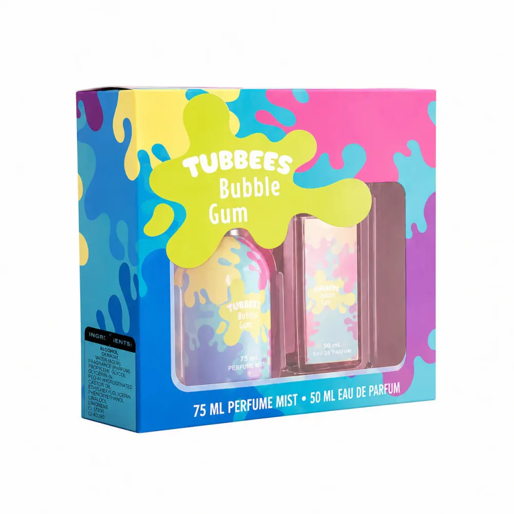 Tubbees Bubble Gum Eau de Parfum unisex 50 ml + bodyspray 75 ml