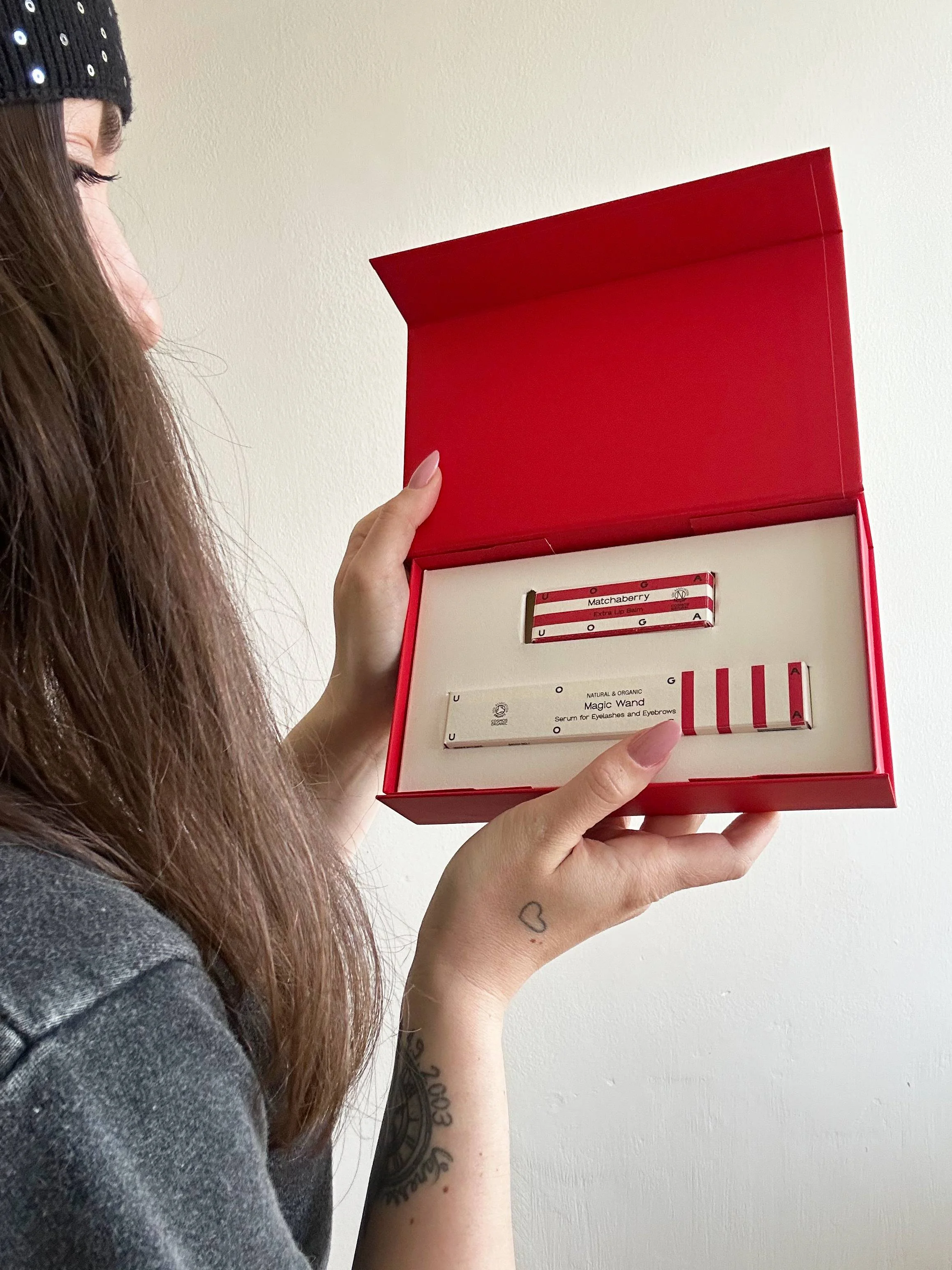 Uoga Uoga Cadeauset Intensieve verzorging voor lippen, wimpers & wenkbrauwen Magic set - serum voor wimpers en wenkbrauwen en lippenbalsem