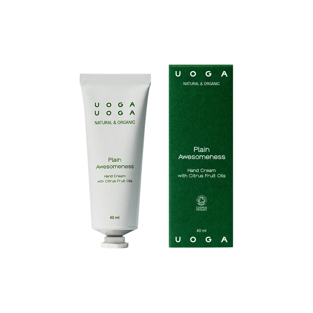 Uoga Uoga Hydraterende handcrème Plain Awesomeness BIO (40 ml) - met een frisse citrusgeur