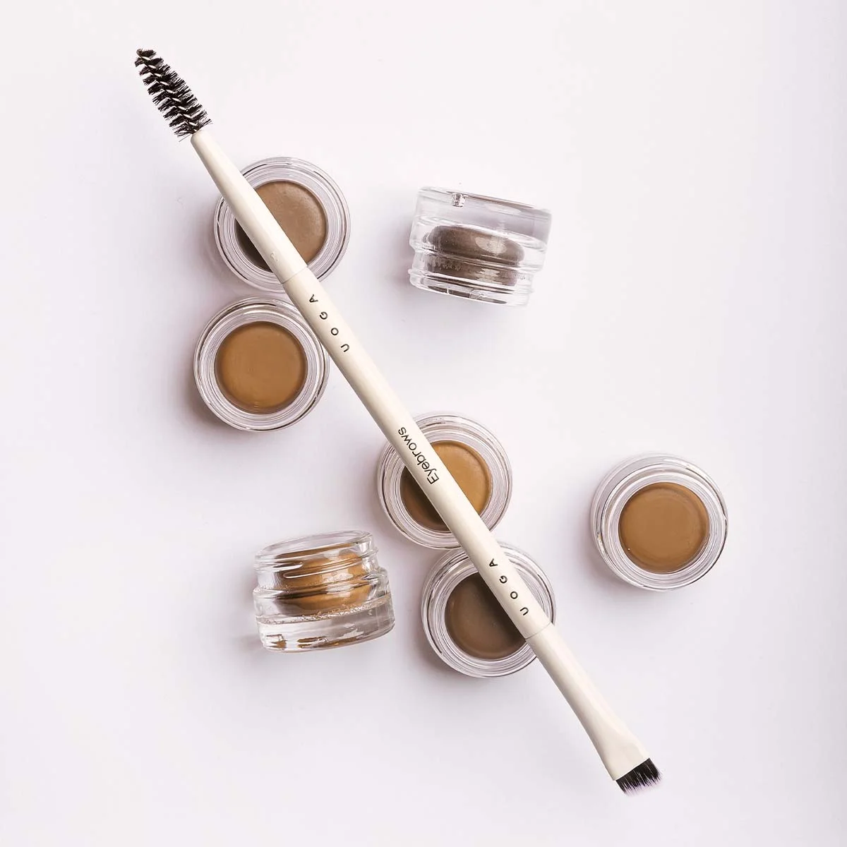 Uoga Uoga Crèmige wenkbrauwpomade (2,5 ml) 796 Taupe - Mediumbruin - 3 tinten voor optisch vollere wenkbrauwen