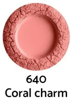 Uoga Uoga Minerale losse poederblush met barnsteen (5 g) 6405 Coral Charm - natuurlijk accent voor de wangen in 3 tinten
