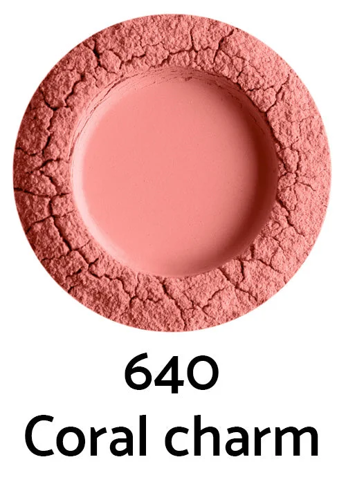 Uoga Uoga Minerale losse poederblush met barnsteen (5 g) 6435 Peachy - natuurlijk accent op de wangen in 3 tinten
