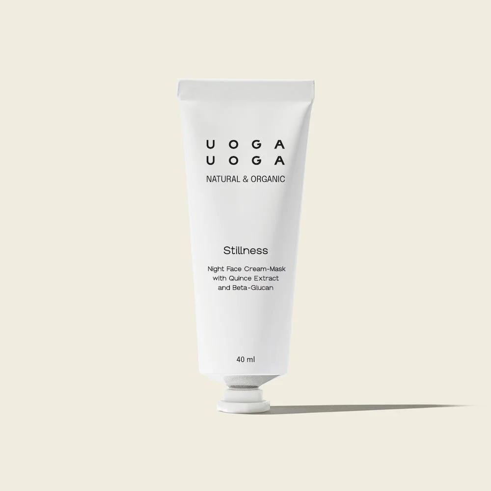 Uoga Uoga Voedend nachtmasker voor het gezicht Stillness BIO (40 ml) - met een intensief hydraterende werking