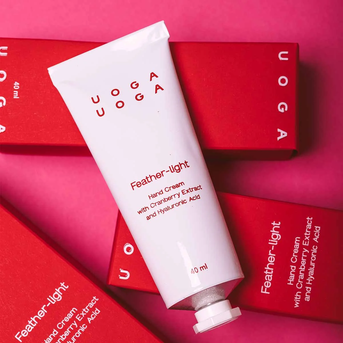 Uoga Uoga Voedende handcrème Feather-light met BIO veenbessen (40 ml) - voor droge en belaste huid