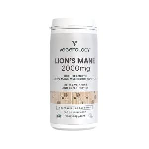 Vegan Lion's Mane 2000 mg B-Complex, 60 capsules
