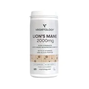 Vegetology Vegan Lion's Mane 2000 mg B-Complex, 60 capsules