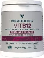 Vegetology Vegetology Vitamine B12 1000µg (Cyanocobalamine) geleidelijke afgifte 60 tabletten