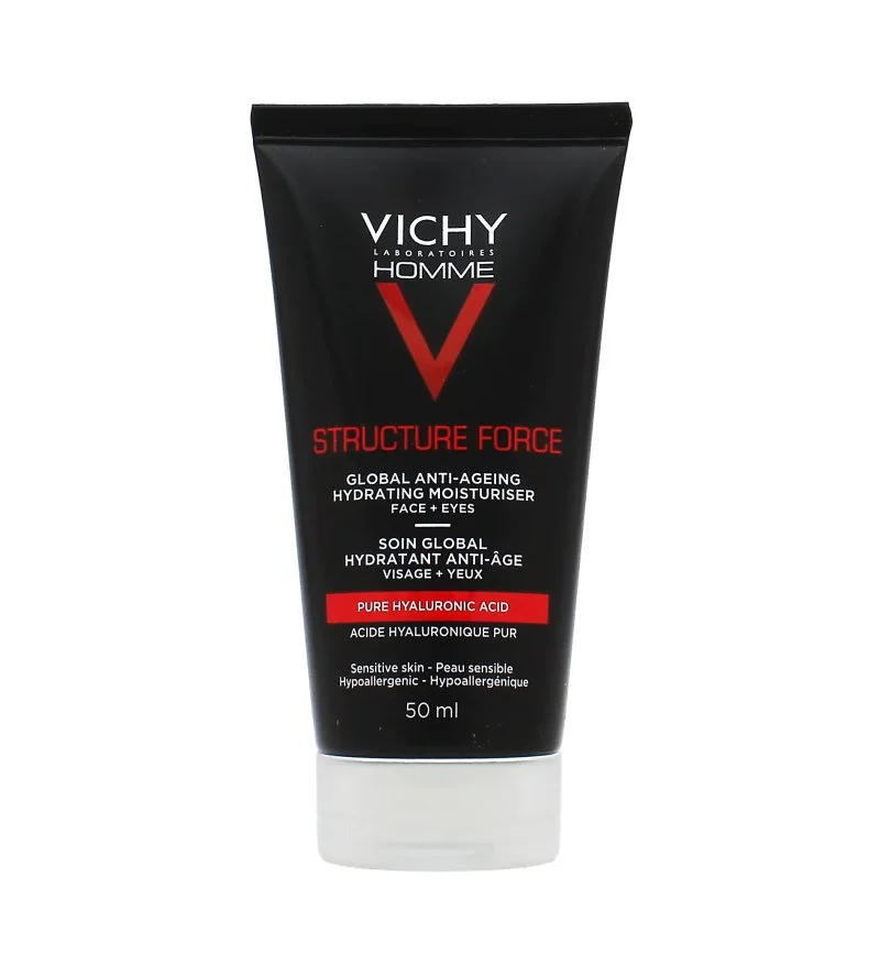 Homme Structure Force Anti-Aging Moisturizer verstevigende anti-rimpelcrème met hyaluronzuur voor mannen 50 ml