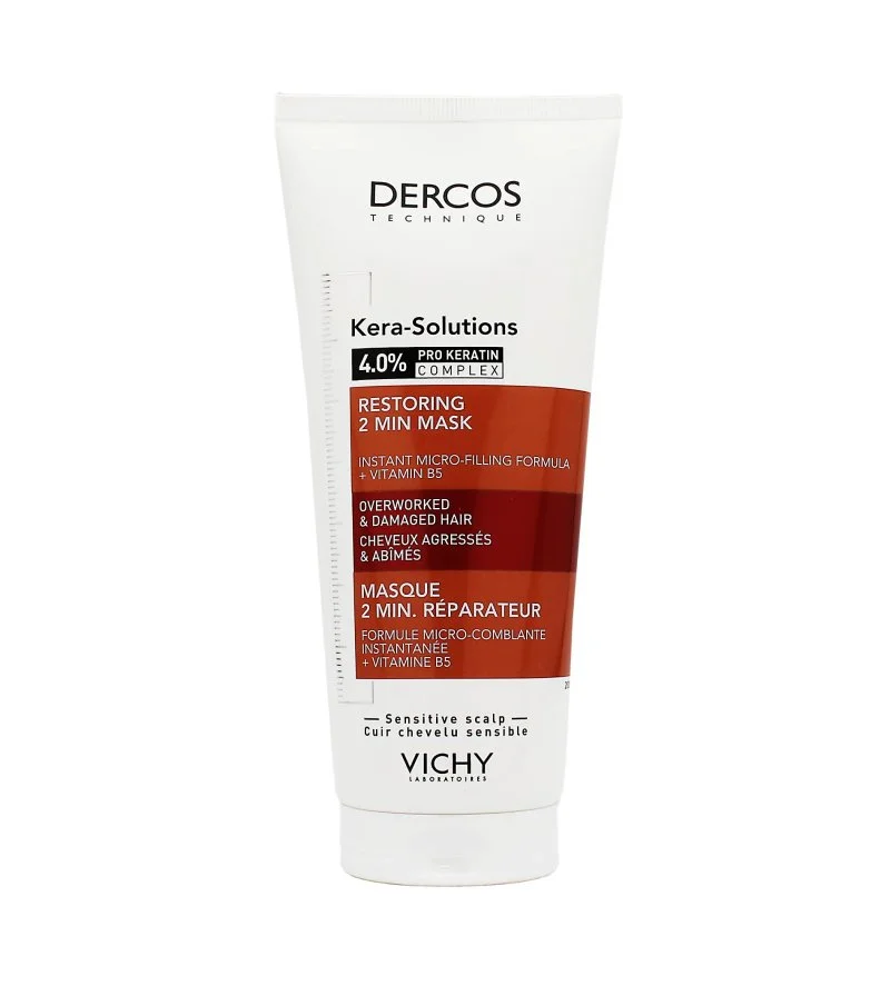Dercos Kera-Solutions Restoring 2 Min Mask herstellend masker voor droog en beschadigd haar 200 ml