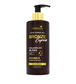 Vivaco Bronze Express verhelderende bodylotion met glitter