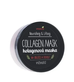 Vivaco Nourishing & Lifting Collagen Mask collageenmasker voor gezicht en decolleté