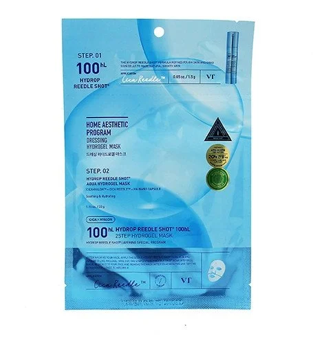 Hydrop Reedle Shot 100hL 2-Step Mask tweefasig hydraterend masker met microneedling-serum 33 g + 1,5 g