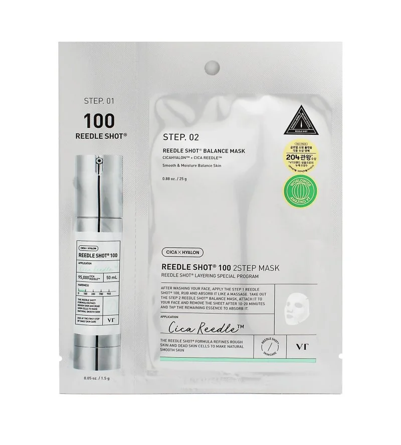 Reedle Shot 100 2 Step Mask verstevigend vliesmasker voor het gezicht 1,5+25 g