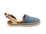 Perky Washed Denim Ballerina Espadrille