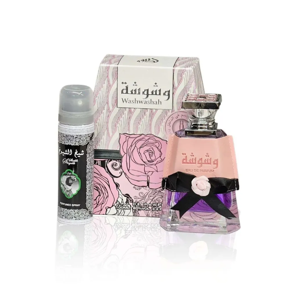 Washwashah Eau de Parfum voor dames 100 ml + deodorantspray 75 ml