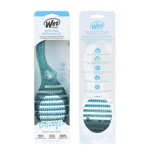 Wet Brush Shower Detangler haarborstel Teal Glitter
