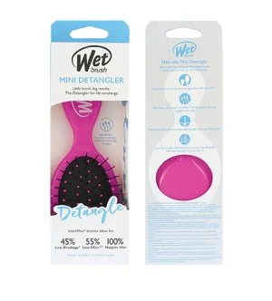 Wet Brush Mini Detangler haarborstel Roze