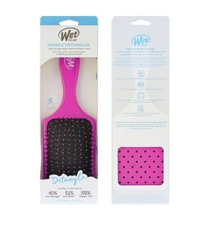 Wet Brush Paddle Detangler haarborstel roze