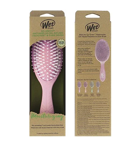 Go Green Treatment & Shine Brush haarborstel Watermeloen