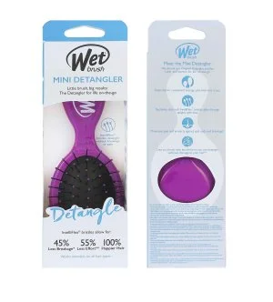 Wet Brush Mini Detangler haarborstel Paars