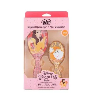 Wet Brush Disney Princess Belle cadeauset Original Detangler haarborstel + Mini Detangler haarborstel