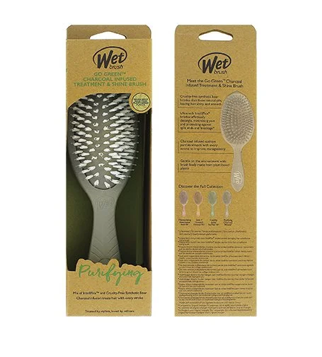 Go Green Treatment & Shine Brush haarborstel Charcoal