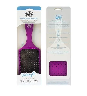 Wet Brush Paddle Detangler haarborstel Paars