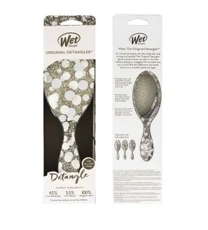 Wet Brush Original Detangler Groovy Disco haarborstel Silver