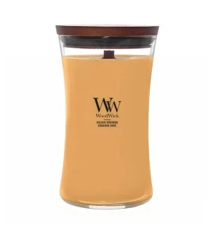 WoodWick Golden Bourbon geurkaars met houten lont 609,5 g