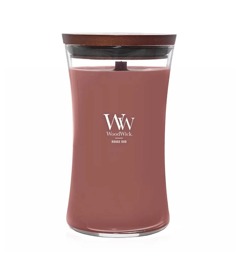 Rouge Oud geurkaars met houten lont 609,5 g