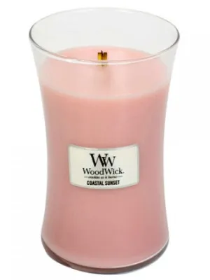 WoodWick Coastal Sunset geurkaars met houten lont 609,5 g