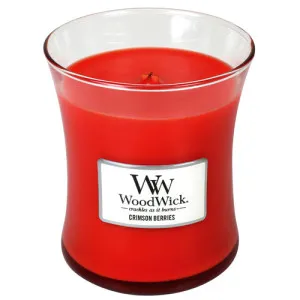 WoodWick Crimson Berries geurkaars met houten lont 275 g