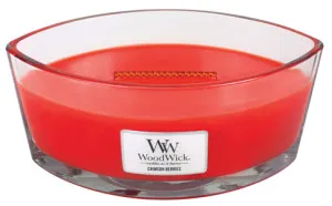 WoodWick Crimson Berries geurkaars met houten lont 453,6 g