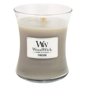 WoodWick Fireside geurkaars met houten lont 275 g