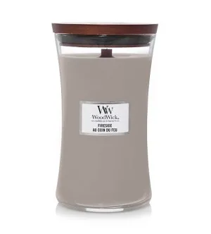 WoodWick Fireside geurkaars met houten lont 609,5 g