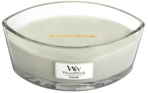 WoodWick Fireside geurkaars met houten lont 453,6 g