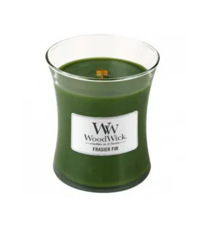 WoodWick Frasier Fir geurkaars met houten lont voor vrouwen