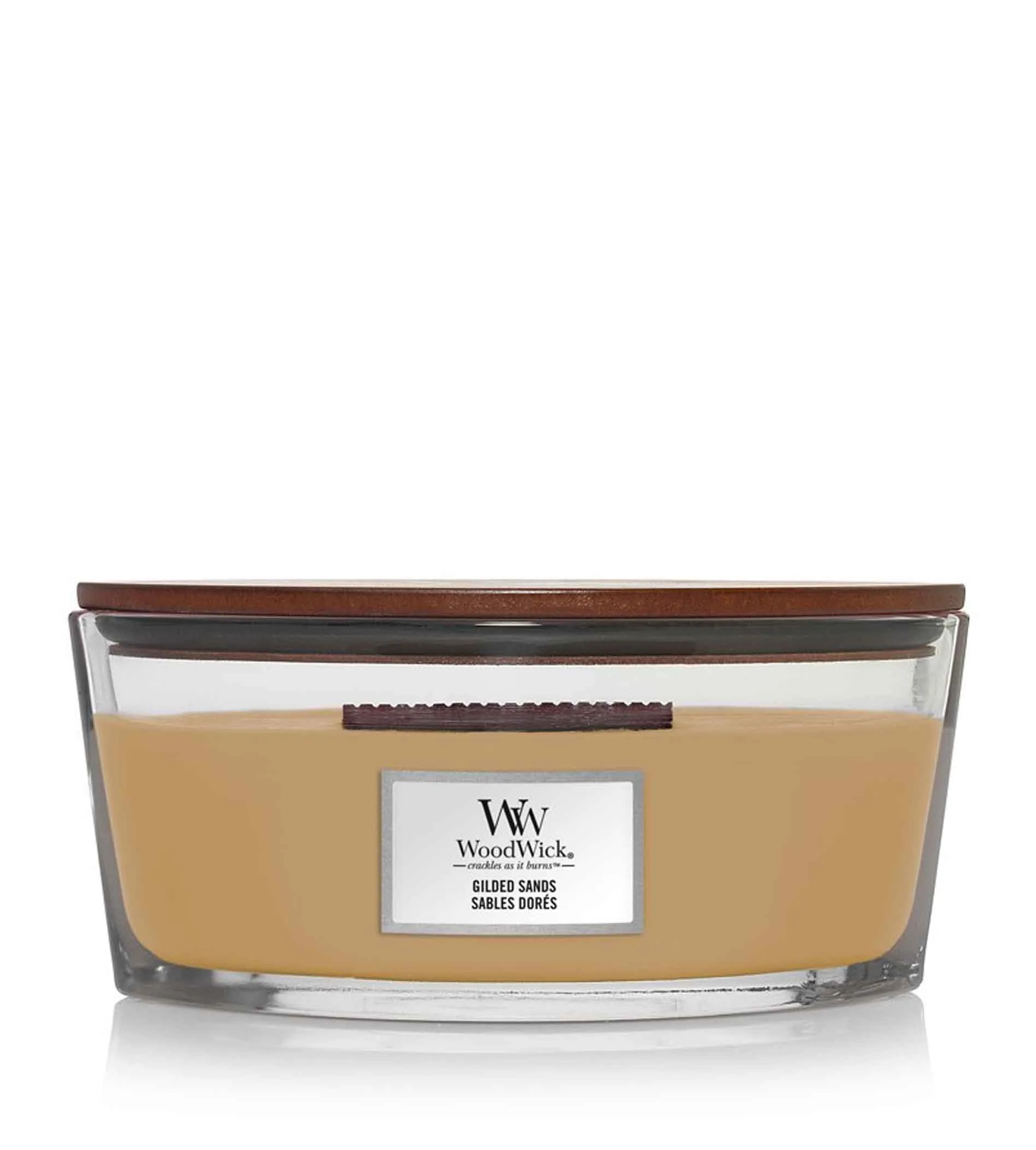 Gilded Sands geurkaars met houten lont 453,6 g