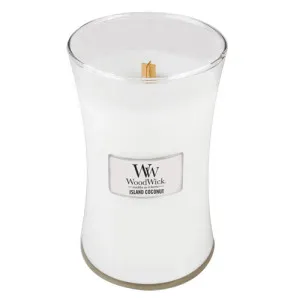 WoodWick Island Coconut geurkaars met houten lont 609,5 g