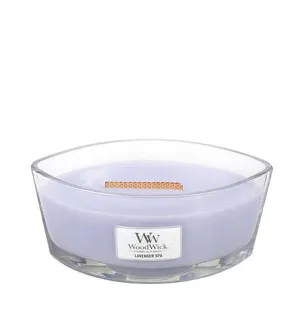 WoodWick Lavender Spa geurkaars met houten lont 453,6 g