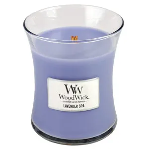 WoodWick Lavender Spa geurkaars met houten lont voor vrouwen