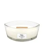 WoodWick Linen geurkaars met houten lont 453,6 g