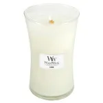 WoodWick Linen geurkaars met houten lont 609,5 g