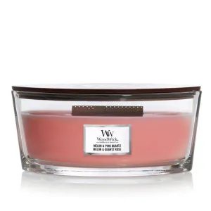 WoodWick Melon & Pink Quartz geurkaars met houten lont 453,6 g