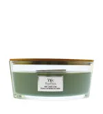WoodWick Mint Leaves & Oak geurkaars met houten lont 453,6 g