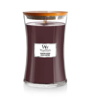 Woodwick Phantom Cherry geurkaars met houten lont 609,5 g