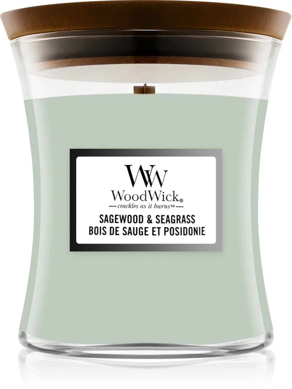 Sagewood & Seagrass geurkaars met houten lont 275 g