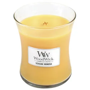 WoodWick Seaside Mimosa geurkaars met houten lont 275 g